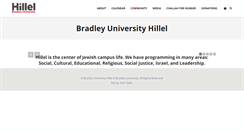 Desktop Screenshot of bradleyhillel.org